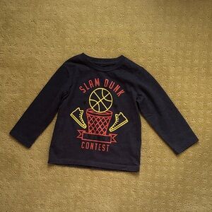 Toddler Boys’ GAP Kids Slam Dunk Long Sleeve Tee Size 2